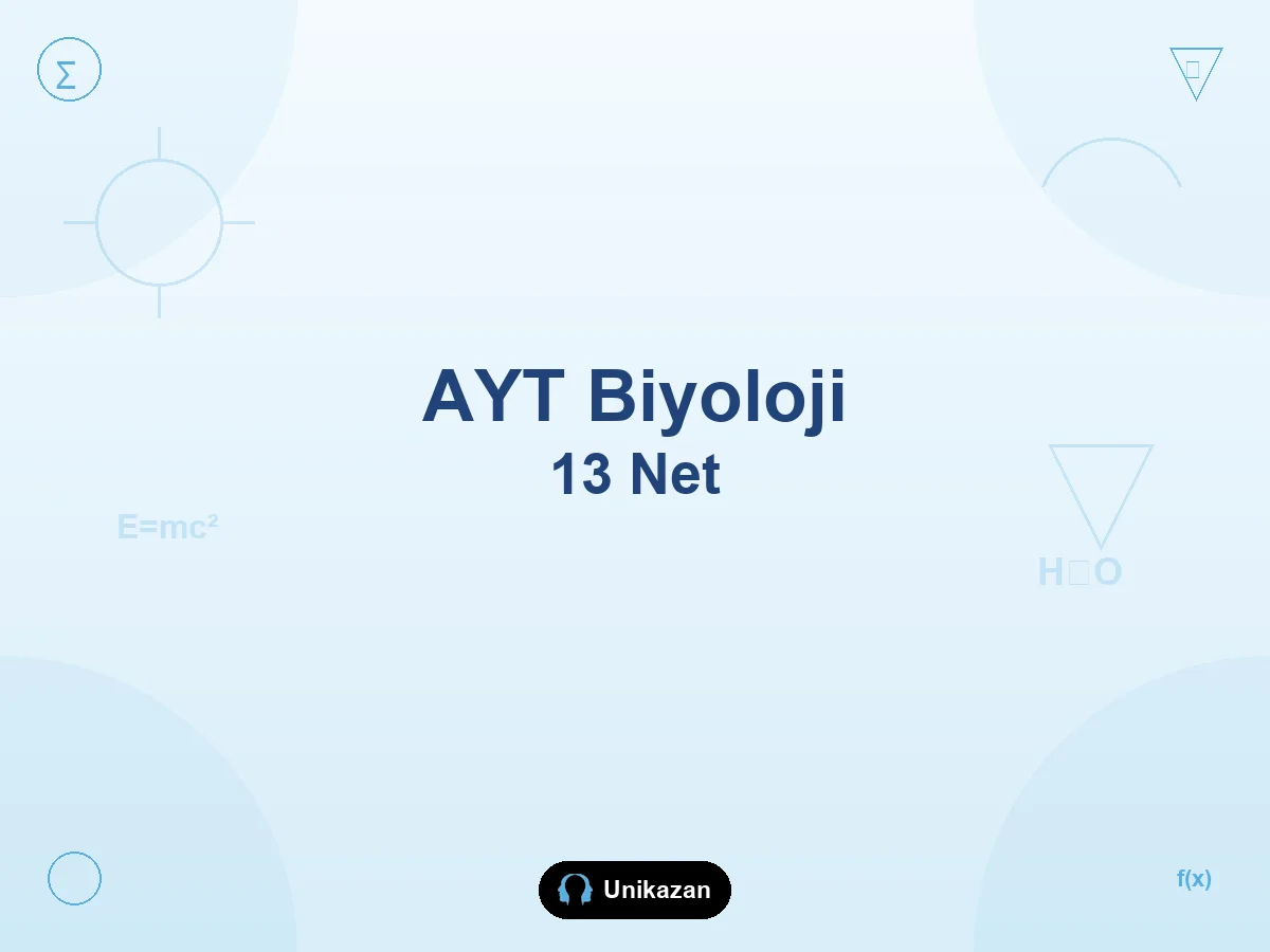 AYT biyoloji nasıl fullenir — genetik, sistem, enerji ve deneme sırası