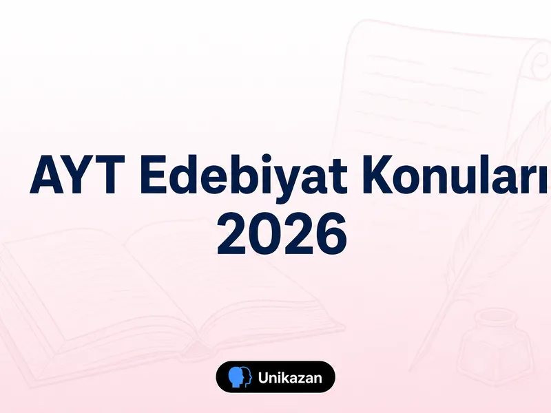 AYT Edebiyat 2026 konu listesi ve ÖSYM soru dağılımı tablosu