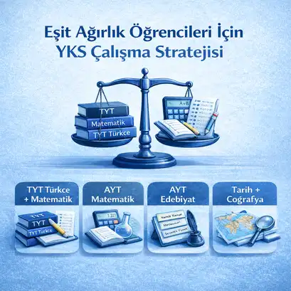 Eşit ağırlık öğrencileri için YKS çalışma stratejisi rehberi