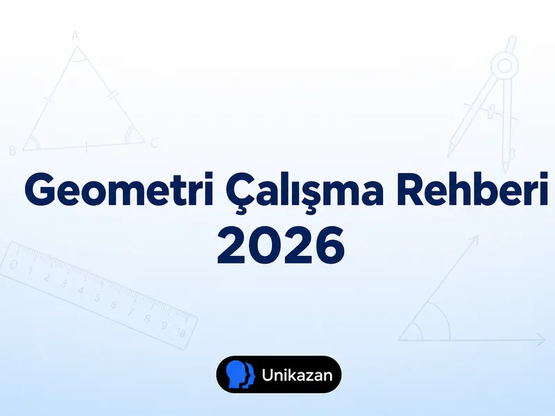 2026 geometri çalışma rehberi — formül tablosu, soru çözme taktikleri ve TYT geometri planı