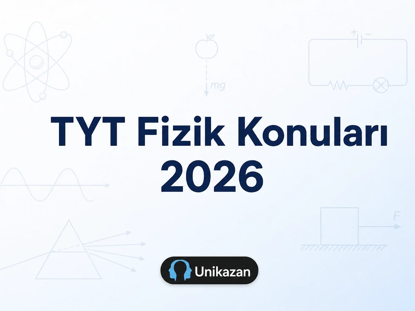 TYT Fizik 2026 konu listesi ve ÖSYM soru dağılımı tablosu