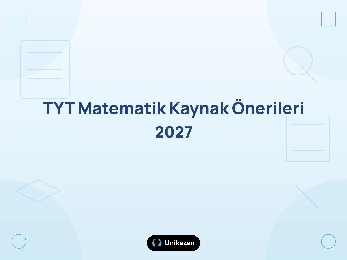 TYT matematik soru bankası önerileri 2027 kolaydan zora başlangıç orta ileri seviye