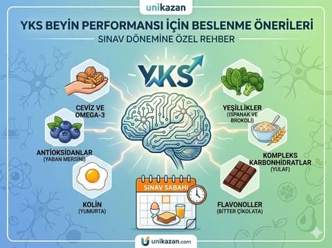 YKS öğrencisi için sağlıklı beslenme önerileri beyin gıdaları