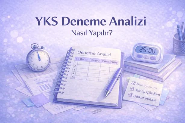 YKS deneme analizi nasıl yapılır net artırma rehberi