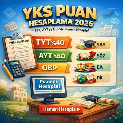 YKS puan hesaplama 2026 TYT AYT katsayılar rehber
