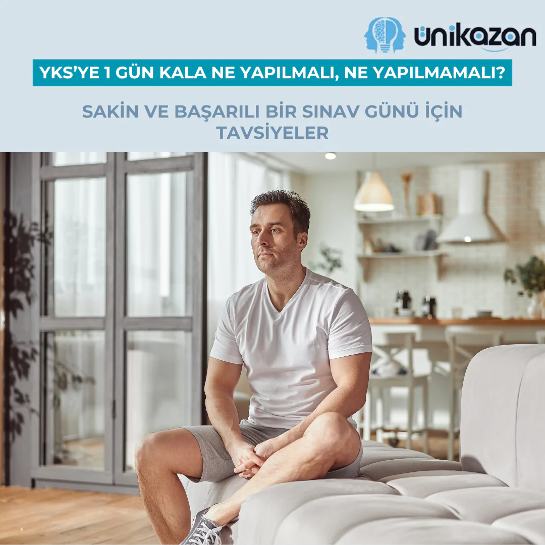 YKS’ye 1 gün kala ne yapılmalı — sınav öncesi hazırlık, uyku ve çanta kontrol listesi