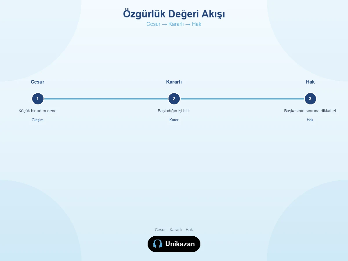Özgürlük değeri ne anlama gelir cesur kararlı hak akışı — okul ev haklar